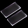 GSHLLO 2 Pcs Nail Art Glass Board Gel Polish Color Dish DIY Makeup Mixing Palette Drawing Painting Color Palette Eyelash Extension Adhesive Glue Pallet