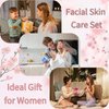 Skincare Set Women Cherry Blossom Gifts - 8 Pcs Skin Care Set Hydrating - Skin Care for Teens 10-12 Moisturizing - Travel Kit with Sleeping Face Mask,Cleanser,Face Cream,Eye Cream,Serum,Mud Mask