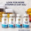 KAL Ultra Vitamin D3 10000 IU Softgels (250 mcg), High Potency Vitamin D, Calcium Absorption, Bone Health and Immune Support Supplement, Liquid Filled ActivGels, Made Without Soy, 90 Serv, 90 Softgels