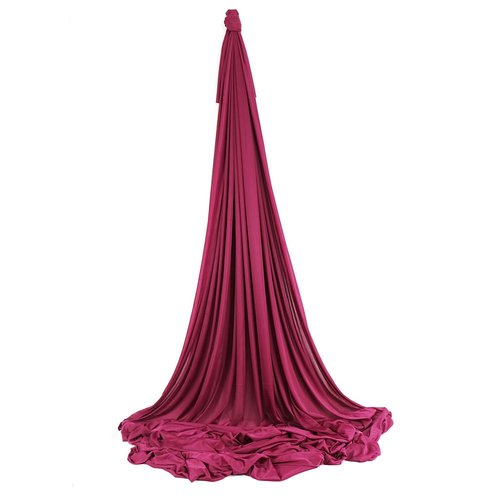 wellsem Deluxe L:5.5 Yards W:3 Yard Pilates Yoga Flying Swing Aerial Yoga Hammock Silk Fabric for Yoga Bodybuilding(5mx2.8m) (Wine)