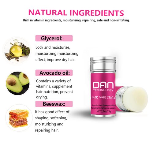 DAN Technology Hair Wax Stick for Women - Smoothing Flyaways & Taming Frizz (2.7 oz)