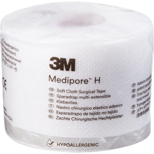 3M 2862 Medipore H Soft Cloth Surgical Tape, 2" x 10 Yards, 4 Rolls
