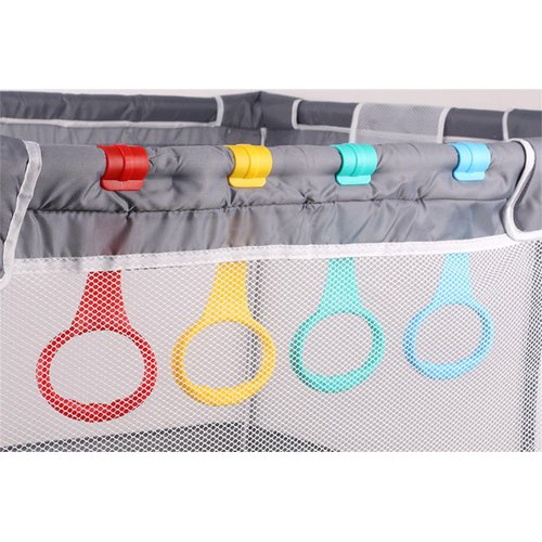 5pcs Walk Assistant Plastic Baby Crib Pull Rings for Baby Baby Pull Up Rings Cot Hanging Rings for Infant Baby Toddler Practice Tool (5 Color)