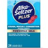 Alka-Seltzer Plus Maximum Strength Cough, Mucus & Congestion Powermax Liquid Gels, Fast and Effective Chest Congestion Relief, Cough Suppressant, For Adults and Children 12 Years and Older 24 Count