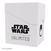 Gamegenic Star Wars Unlimited SOFT CRATE - Full-Color Printed & Officially Licensed Durable Deck Box, Holds 60 Double-Sleeved Cards, Perfect for TCGs and LCGs, White/Black Design, Made