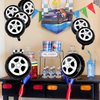 8 Pcs Tire Balloons Race Car Balloons Wheel Balloons Race Car Hot Wheels Birthday Party Supplies 18 Inch Foil Balloons Car Themed Party Decorations