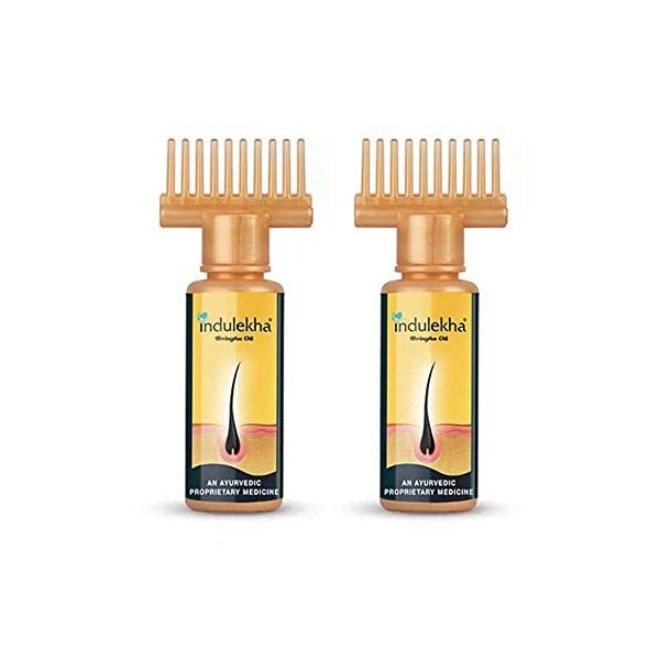 Indulekha Bringha Hair Oil Selfie Bottle, 100ml (2 pack)