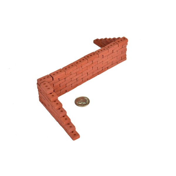 Acacia Grove Mini Red Bricks with Pallet, 100 Pack, 1/12 Scale