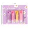 Expressions 8pc Lip Gloss Set - Flavored Squeeze Tube Lip Glosses Value Pack, Daisy Lip Gloss in Assorted Fruity Flavors