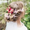 18 Pieces Butterfly Hair Clip, Lace Bows, Embroidery Hair Pins and Accessories for Halloween Cosplaying Women Girls Teens, 2 Sizes (Pink)