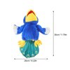 LOGOFUN Bird Hand Puppet Plush Animal Bird Toy with Movable Mouth Stuffed Bird Hand Puppets Doll for Pretend Play Storytelling Prop - Blue & Yellow 11.79IN