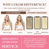 GOO GOO Clip in Hair Extensions Real Human Hair, 16inch 130g 7Pcs, 60A Platinum Blonde, Remy Human Hair Extensions Clip ins for Women, Natural Human Hair