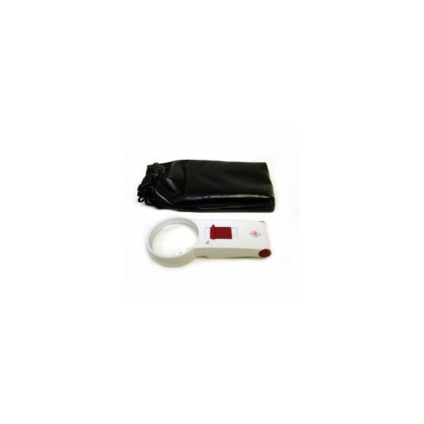 5X LED Illuminated Pocket Magnifier 2.4 Inch Lens