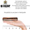 Kent FOT Fine Tooth Comb Beard Comb - 4.5" Handmade Pocket Comb and Travel Comb Hair Comb for Men - Styling Comb Small Comb Hair Comb for Fine or Thinning Hair, Mustache and Beard Care.
