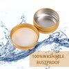 0.5 oz Screw Top Aluminum Tin Jar with Screw Lid and Blank Labels (Gold - Pack of 32)