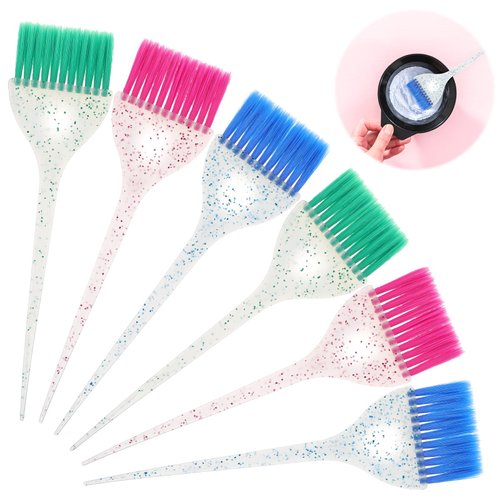 TIESOME 6 Pieces Hair Dye Brush Set, Precision Applicator Brush Coloring and Styling Tint Applica...