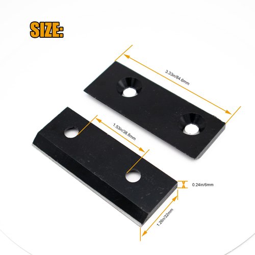 Bopurtotly 981-0490 781-0490 742-0544 942-0544 High-Speed Steel forging Manufacturing Blade Chipper Knife for MTD, Troy-Bilt, Craftsman, Huskee, Yard Machines Chipper Shredder 742-0653（ 2 Pack）