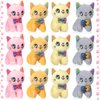 Chalyna 12 Pcs Cute Stuffed Animal Toy 4 Inch Mini Plush Mermaid Tiger Turtle Puppy Pig Alpaca Cat Ornaments Stuffed Doll Keychain Handbag Pendant for Birthday Party Favors DIY Home Decor(Cat Style)