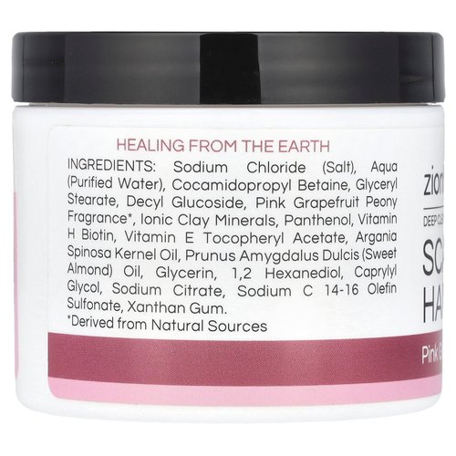 Zion Health Scalp & Hair Scrub with Biotin, Pink Grapefruit Peony, 4 oz (113 g)