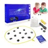 Magnetic Chess Game，Magnetic Chess,Multiplayer Magnet Board Game，Family Board Games Set - Portable Chess Board, Home Party Supplies (Blue)