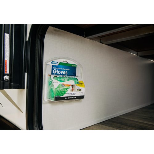 Camco Durable All Purpose RV and Camper Disposable Sanitation Gloves | Ideal in Wet or Dry Conditions | Green Non-Latex Gloves | 100 Pack (40285)