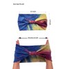YOTFUEL 4Pack Wide Headbands Non Slip Stretch Bandanna Headbands for Women Girls Hair Band Boho Turban (Tie Dye Band, One Size)