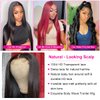 Profairsor 24 Inch Straight Frontal Wigs Human Hair 13x4 Lace Front Wigs Human Hair Straight 180% Glueless Lace Front Wigs human hair Pre Plucked Lace Wigs Human Hair Straight 13x4 Human Hair Wigs
