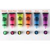 MISTER ART Glow in Dark Face Body Paint UV Blacklight Neon Fluorescent 0.34 oz Set of 24 Tubes