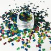 PrettyG 10 Grams/Pack - Red Green Blue Yellow Color Mixes Puzzle Shape Glitter Sequins - Festival Rave Beauty Makeup Face Body Nail Art Decoration BP-Puzzle