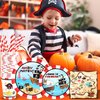 Pirate Birthday Party Supplies Decorations, Pirate Treasure Theme Paper Plates and Napkins Set with Cups and Straws for 24 Guests, 120 Pcs Disposable Party Dessert Dinnerwares