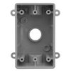 Sealproof 1-Gang 3 Hole Weatherproof Nonmetallic Electrical Outlet Box with 3/4" Threaded Outlets, Includes 1/2" Reducer Bushings, Wet Locations, UL Marine Listed