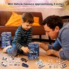 Playset, Forest & Twelfth Kids Set of 2 15pcs Die Cast Mini Police Car Toy Set for Kids & Toddlers, Promotes Creative Pretend Play, Skill Development, Fun All-Occasion Gift Idea (Police Playset)
