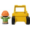 Little People Toddler Construction Toy Bulldozer Vehicle & Worker Figure for Pretend Play Ages 1+ Years