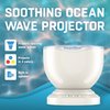 Soothing & Relaxing Ocean Wave Projector LED Night Light with Built-in Stereo Speakers / (12 LED Bulbs - 8 Colors)