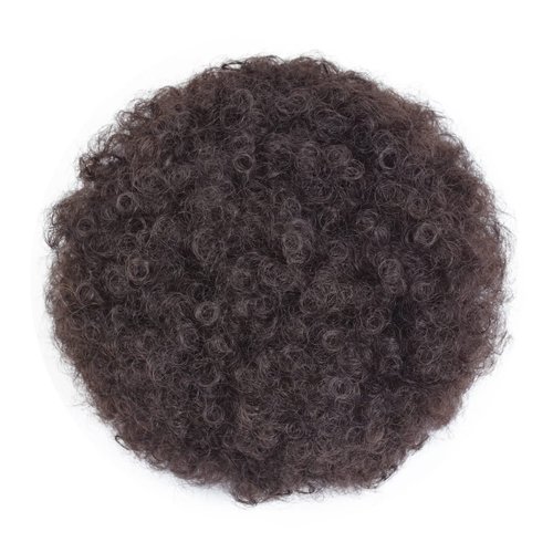 Afro Puff Drawstring Ponytail Extension Short Synthetic Afro Kinky Curly Puff Ponytail for Natural Hair Clip On Kinky Drawstring Curly Ponytail Bun Hairpieces (Medium 2#)
