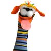 Knitted Hand Puppet with Movable Mouth- Colorful Girl and Boy Puppets - Fun Puppet for Kids - Theatre Sock Puppet for Toddlers- Handmade Educational Children Puppet Animals (Dog)