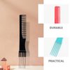 FOMIYES Teasing Comb with Pick 12PCS Hair Pick Hair Styling Comb, Hairdressing Comb, Two-sided Hair Comb Lift Teasing Comb for Salon Home (Random color)