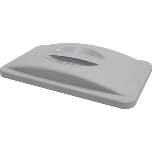 Rubbermaid Commercial Slim Jim Waste Container Handle Top/Lid, Plastic, Light Gray, Compatible with 23-Gallon Slim Jim Trash/Garbage Can