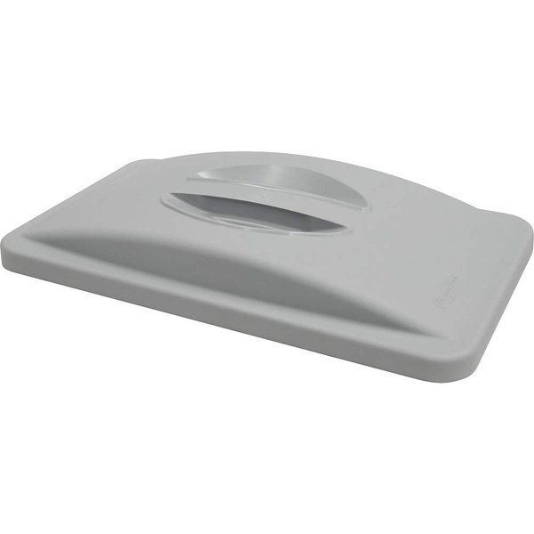 Rubbermaid Commercial Slim Jim Waste Container Handle Top/Lid, Plastic, Light Gray, Compatible with 23-Gallon Slim Jim Trash/Garbage Can