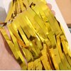 2PCS Party Decoration Backdrop 3.28 * 6.56 Feet Foil Fringe Curtain Tinsel Streamer Photo Backgrounds Hanging Decorations for Baby Shower Gender Reveal Birthday Wedding Themed Party Supplies Gold