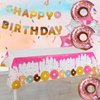 GGDE 1 Pcs Donut Dessert Theme Party Plastic Table Cover Birthday Party Decorations