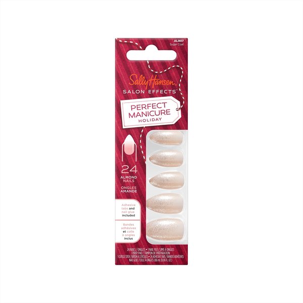 Salon Effects Perfect Manicure Press on Nails Kit - Holiday Collection - Sugar Coat