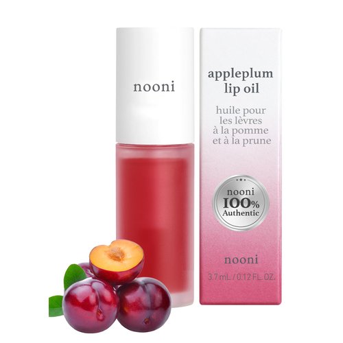 NOONI Korean Lip Oil - Appleplum | Lip Stain, Gift, Long-Lasting, Moisturizing, Plumping, Revitalizing for Dry Lips, Waterproof, No Peel Off, Korean Lip Tint, Vegan, 0.12 Fl Oz