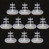 10Pcs Clear Doll Stands Display Holder Doll Accessories Fit for 11 Inches or Less Doll Display