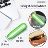 CarbonKlean Peeps Glasses Cleaner - for Eyeglasses, Reading Glasses, and More - Lens Cleaner with Carbon Microfiber Tech - Injected Green - 2 Count (Pack of 1)