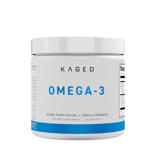Kaged Omega 3 Fish Oil Supplement | 3000mg Omega 3 Fatty Acid with EPA & DHA | Ultra-Pure | No Fish Burps | 60 Pills