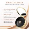 JOSURBEAUTY Cream Foundation, Air cushion powder moisturizing concealer, light and thin, fits well, locks in freshness, air cushion