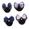 4Pieces Hair Clips with Snood Hair Barrette with bowknot Hair Bun Cover Accessories for Women