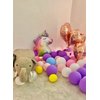 Unicorn Balloons Unicorn Birthday Party Decorations for Girls with Heart Star Rainbow Balloons Wedding Baby Shower Unicorn Party Supplies (Number 6)