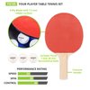 Champion Sports PN100 Table Tennis Set: 4 Player Ping Pong Accessories Kit with 4 Paddles & 3 Balls, Indoor Ping Pong Equipment for Men, Women & Kids
